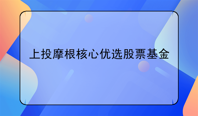 上投摩根核心优选股票基金