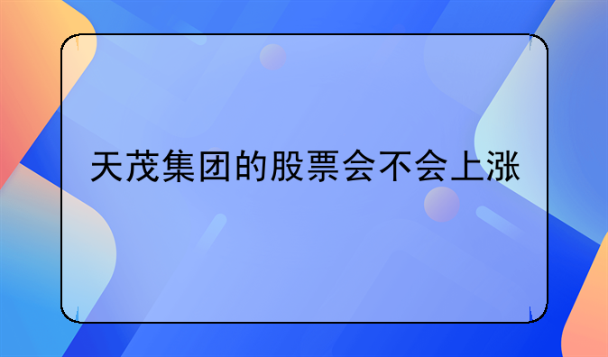 天茂集团的股票会不会上涨